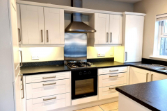  Hand painted kitchen cupboards in colersine