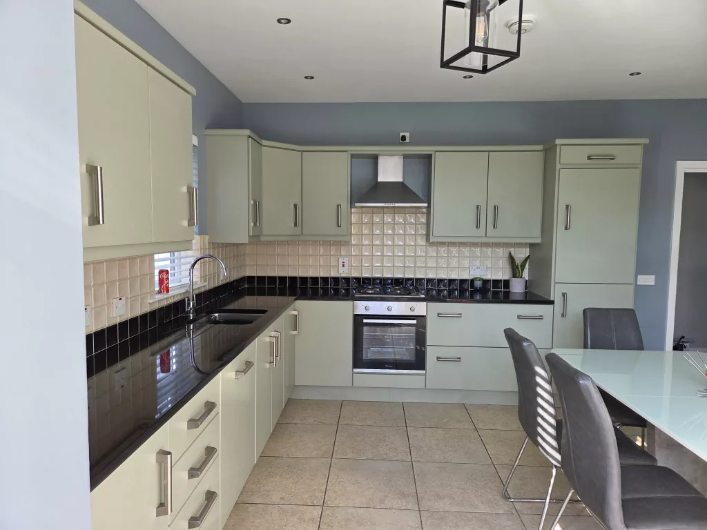 Hand Painted kitchen cabinets in portrush